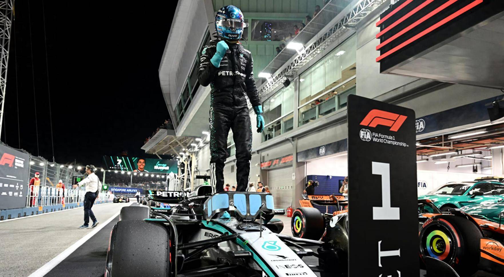 F1新赛季揭幕战之夜，乔治完成里程碑